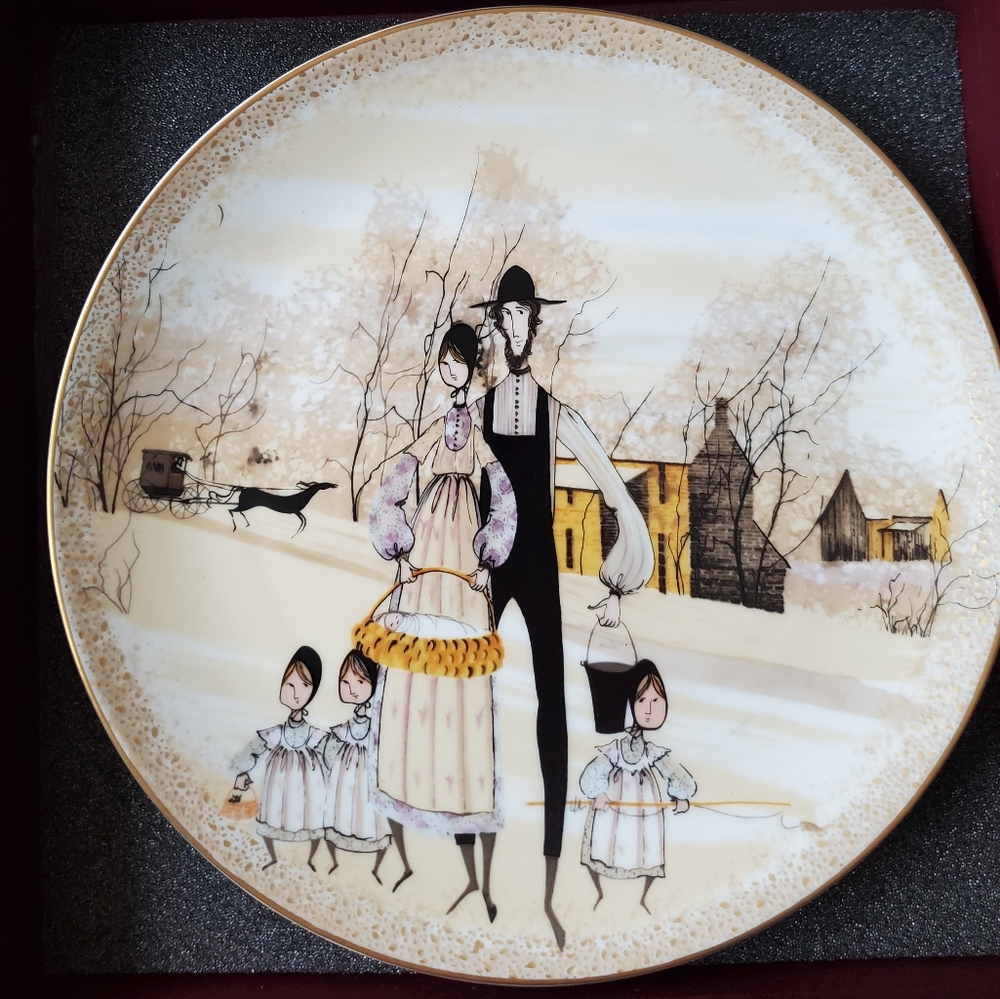 P. Buckley Moss plate "Family Outing"